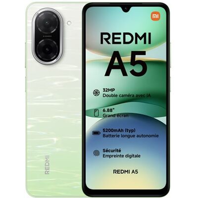 Xiaomi Redmi A5 Dual nano SIM 128 GB 6.88" Groen Xiaomi Redmi A5 Dual nano SIM 128 GB 6.88" Groen