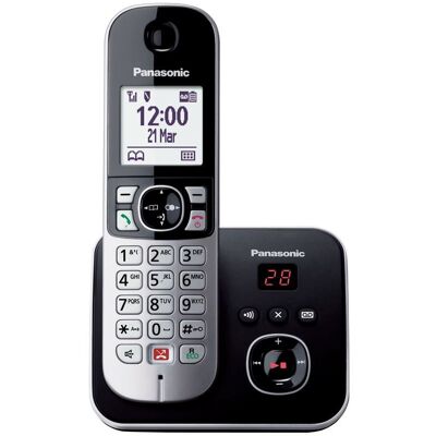 Panasonic Draadloze telefoon KX-TG6861 Solo Zwart en Zilver Panasonic Draadloze telefoon KX-TG6861 Solo Zwart en Zilver