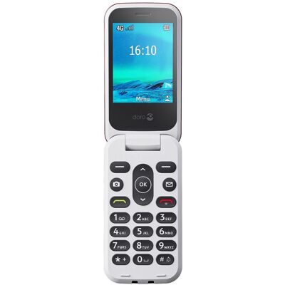 Doro Mobiele telefoon Senior clamshell 4G Micro SIM 2880 17 MB 2.8" Rood Doro Mobiele telefoon Senior clamshell 4G Micro SIM 2880 17 MB 2.8" Rood