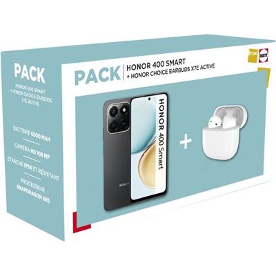 Honor Smartphone Pack 400 Smart Dual Nano Sim 128 Gb 6.77" Velvet Black + Earbuds Honor Choice X7e Active Honor Smartphone Pack 400 Smart Dual Nano Sim 128 Gb 6.77" Velvet Black + Earbuds Honor Choice X7e Active