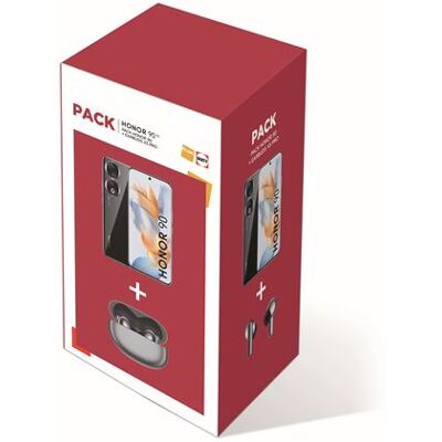 Fnac Smartphone Pack Honor 90 5G Dual nano SIM 512 GB 6.7" Midnight Black + Earbuds X5 Pro Grijs Fnac Smartphone Pack Honor 90 5G Dual nano SIM 512 GB 6.7" Midnight Black + Earbuds X5 Pro Grijs