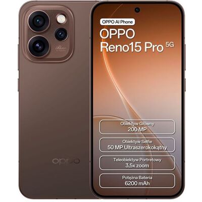 Oppo Reno15 Pro 5G Dual SIM 512 Go 6.32" Dusk Black Oppo Reno15 Pro 5G Dual SIM 512 Go 6.32" Dusk Black