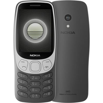 Nokia 3210 - 4G functionele telefoon - dual-SIM - RAM 64 MB / intern geheugen 128 MB - microSD slot - rear camera 2 MP - grunge-zwart Nokia 3210 - 4G functionele telefoon - dual-SIM - RAM 64 MB / intern geheugen 128 MB - microSD slot - rear camera 2 MP - grunge-zwart