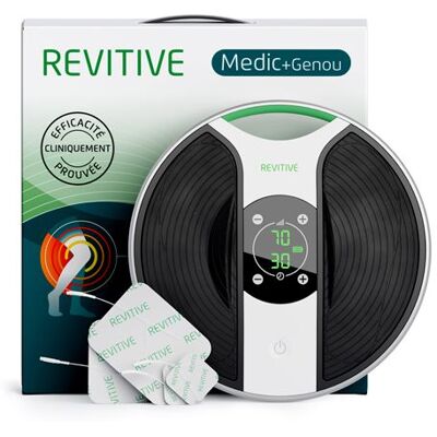 Revitive Artrose Knie Bloedsomloopstimulator Zwart en Wit Revitive Artrose Knie Bloedsomloopstimulator Zwart en Wit