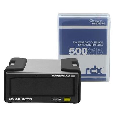 Tandberg data Overland Tandberg RDX QuikStor - Schijfstation - RDX-cassette - SuperSpeed USB 3.0 - extern - met 500 GB Cartridge Tandberg data Overland Tandberg RDX QuikStor - Schijfstation - RDX-cassette - SuperSpeed USB 3.0 - extern - met 500 GB Cartridge