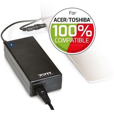 Port Designs lader voor computer Acer et Toshiba 90 W Port Designs lader voor computer Acer et Toshiba 90 W