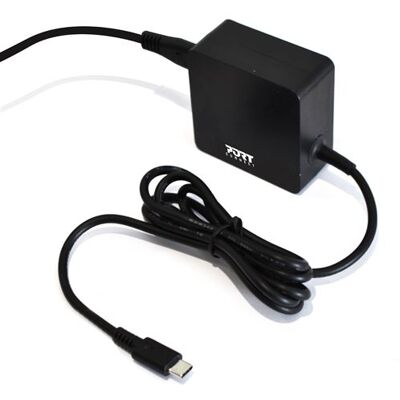 Port Designs Oplader USB-C Zwart voor Notebook MacBook Tablette en Smartphone Port Designs Oplader USB-C Zwart voor Notebook MacBook Tablette en Smartphone
