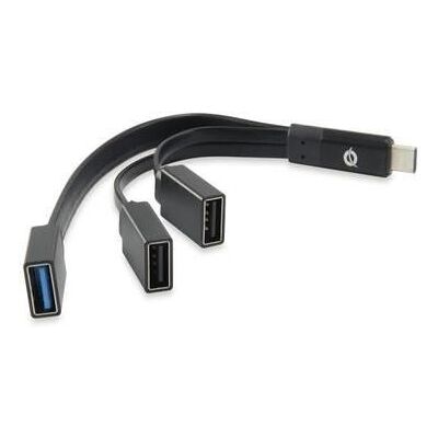 Conceptronic HUBBIES01B - Hub - 1 x SuperSpeed USB 3.0 + 2 x USB 2.0 - desktop Conceptronic HUBBIES01B - Hub - 1 x SuperSpeed USB 3.0 + 2 x USB 2.0 - desktop