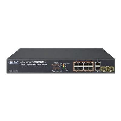 PLANET Technology PLANET FGSD-1008HPS - Switch - intelligent - 8 x 10/100 (PoE+) + 2 x Gigabit SFP-combinatie - desktop - PoE+ (125 W) PLANET Technology PLANET FGSD-1008HPS - Switch - intelligent - 8 x 10/100 (PoE+) + 2 x Gigabit SFP-combinatie - desktop - PoE+ (125 W)