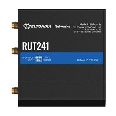 Teltonika RUT241 - Draadloze router - WWAN - Wi-Fi - 2,4 GHz - 2G, 3G, 4G - monteerbaar op DIN-rails Teltonika RUT241 - Draadloze router - WWAN - Wi-Fi - 2,4 GHz - 2G, 3G, 4G - monteerbaar op DIN-rails