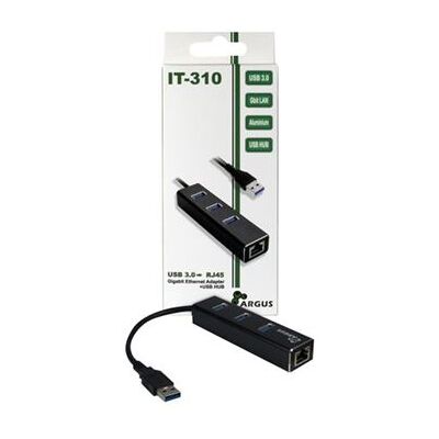 Argus IT-310 - Hub - 3 x SuperSpeed USB 3.0 + 1 x 10/100/1000 - desktop Argus IT-310 - Hub - 3 x SuperSpeed USB 3.0 + 1 x 10/100/1000 - desktop