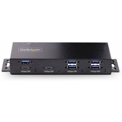 StarTech.com 7-Port Industrial USB Hub 10Gbps Hub, Metal, Mountable, TAA - Hub - industrieel - 7 x USB 3.2 Gen 2 - desktop, monteerbaar op DIN-rails, rack-uitvoering - TAA Compliant StarTech.com 7-Port Industrial USB Hub 10Gbps Hub, Metal, Mountable, TAA - Hub - industrieel - 7 x USB 3.2 Gen 2 - desktop, monteerbaar op DIN-rails, rack-uitvoering - TAA Compliant