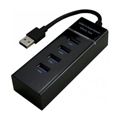MCL - Hub - black - 4 x SuperSpeed USB 3.0 - desktop MCL - Hub - black - 4 x SuperSpeed USB 3.0 - desktop