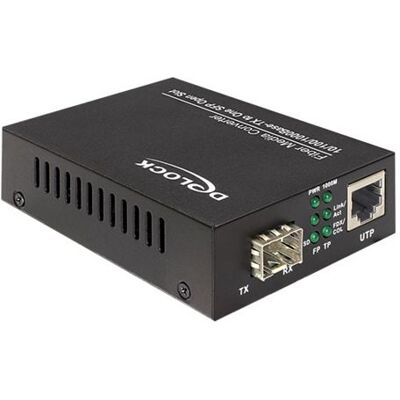 Delock Media Converter 1000Base-T to SFP - Glasvezel mediaconverter - 1GbE - 10Base-T, 1000Base-LX, 1000Base-SX, 100Base-TX, 1000Base-T - RJ-45 / SFP (mini-GBIC) Delock Media Converter 1000Base-T to SFP - Glasvezel mediaconverter - 1GbE - 10Base-T, 1000Base-LX, 1000Base-SX, 100Base-TX, 1000Base-T - RJ-45 / SFP (mini-GBIC)