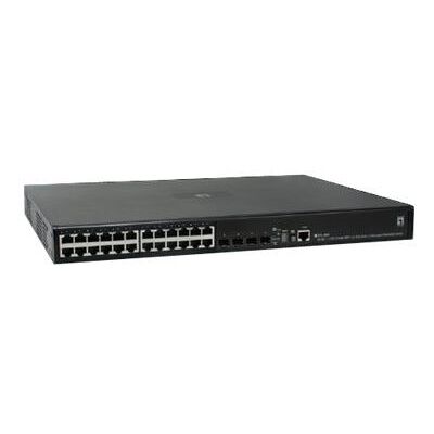 LevelOne GTL-2691 - Switch - L3 - Beheerd - 20 x 10/100/1000 + 4 x Gigabit SFP-combinatie - rack-uitvoering LevelOne GTL-2691 - Switch - L3 - Beheerd - 20 x 10/100/1000 + 4 x Gigabit SFP-combinatie - rack-uitvoering