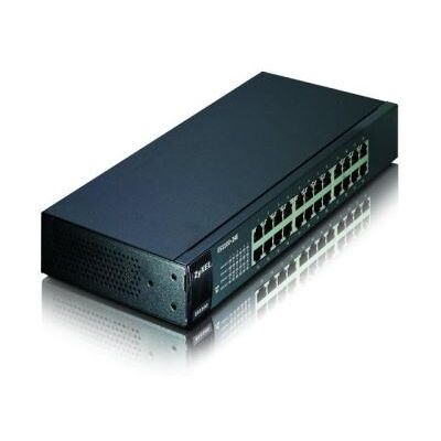 Zyxel GS-1100-24E - Switch - onbeheerd - 24 x 10/100/1000 - rack-uitvoering, desktop, wandbevestiging Zyxel GS-1100-24E - Switch - onbeheerd - 24 x 10/100/1000 - rack-uitvoering, desktop, wandbevestiging