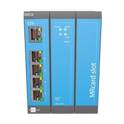 INSYS icom MRX MRX3 LAN - Router 5-poorts switch - monteerbaar op DIN-rails INSYS icom MRX MRX3 LAN - Router 5-poorts switch - monteerbaar op DIN-rails