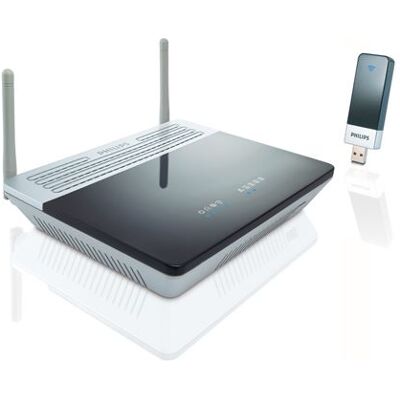Philips Wireless Modem Router CKA7740N - Draadloze router - DSL-modem 2,4 GHz Philips Wireless Modem Router CKA7740N - Draadloze router - DSL-modem 2,4 GHz