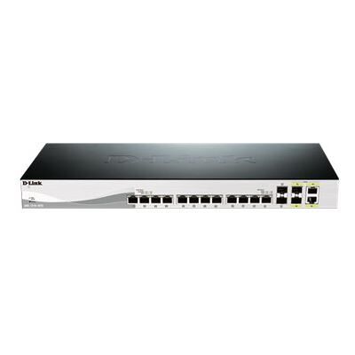 D-Link Systems D-Link DXS 1210-16TC - Switch - intelligent - 12 x 10GBase-T + 2 x SFP+ + 2 x combo 10 Gigabit SFP+ - rack-uitvoering D-Link Systems D-Link DXS 1210-16TC - Switch - intelligent - 12 x 10GBase-T + 2 x SFP+ + 2 x combo 10 Gigabit SFP+ - rack-uitvoering