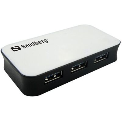 Sandberg USB 3.0 Hub 4 ports - Hub - 4 x SuperSpeed USB 3.0 - desktop Sandberg USB 3.0 Hub 4 ports - Hub - 4 x SuperSpeed USB 3.0 - desktop