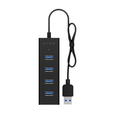ICY BOX IB-HUB1409-U3 - Hub - 4 x SuperSpeed USB 3.0 - desktop ICY BOX IB-HUB1409-U3 - Hub - 4 x SuperSpeed USB 3.0 - desktop