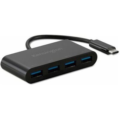 Kensington CH1200 - Hub - USB-C, 10 Gbps, hub met 4 poorten - 4 x SuperSpeed USB 3.0 - desktop Kensington CH1200 - Hub - USB-C, 10 Gbps, hub met 4 poorten - 4 x SuperSpeed USB 3.0 - desktop