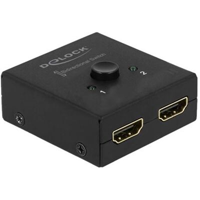 Delock HDMI 2 - 1 bidirectional 4K 60 Hz compact - Retail Box - video/audio-schakelaar - 2 x HDMI - desktop Delock HDMI 2 - 1 bidirectional 4K 60 Hz compact - Retail Box - video/audio-schakelaar - 2 x HDMI - desktop