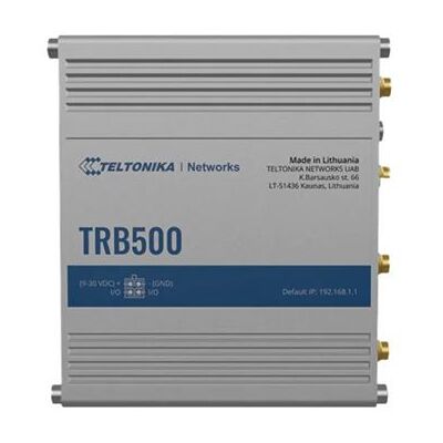 Teltonika TRB500 - Draadloze router - WWAN DNP3, 1GbE - 5G, 3G, 4G - monteerbaar op DIN-rails, monteerbaar op oppervlak Teltonika TRB500 - Draadloze router - WWAN DNP3, 1GbE - 5G, 3G, 4G - monteerbaar op DIN-rails, monteerbaar op oppervlak