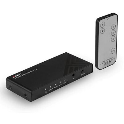 Lindy 3 Port HDMI 18G Switch - Video/audio-schakelaar - 3 x HDMI - desktop Lindy 3 Port HDMI 18G Switch - Video/audio-schakelaar - 3 x HDMI - desktop