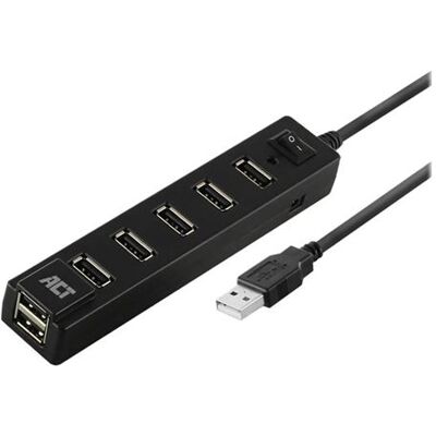 ACT - Hub - with on and off switch - 7 x USB 2.0 - desktop ACT - Hub - with on and off switch - 7 x USB 2.0 - desktop