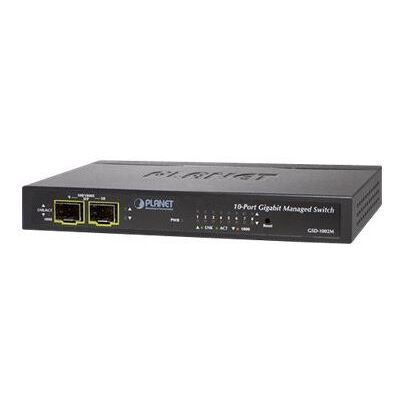 PLANET GSD-1002M - Switch - Beheerd - 8 x 10/100/1000 + 2 x Fast Ethernet/Gigabit SFP - desktop PLANET GSD-1002M - Switch - Beheerd - 8 x 10/100/1000 + 2 x Fast Ethernet/Gigabit SFP - desktop