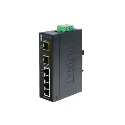 Planet technology PLANET IGS-620TF - Switch - onbeheerd - 4 x 10/100/1000 + 2 x Gigabit SFP - monteerbaar op DIN-rails - gelijkstroom Planet technology PLANET IGS-620TF - Switch - onbeheerd - 4 x 10/100/1000 + 2 x Gigabit SFP - monteerbaar op DIN-rails - gelijkstroom
