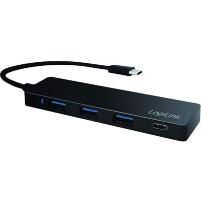 LogiLink Ultra-slim USB-C 3.1 hub - Hub - 3 x SuperSpeed USB 3.0 + 1 x USB-C - desktop LogiLink Ultra-slim USB-C 3.1 hub - Hub - 3 x SuperSpeed USB 3.0 + 1 x USB-C - desktop