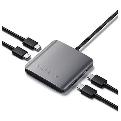 Satechi - Hub - met Power Delivery - 4 x USB-C 3.2 Gen 2 - desktop Satechi - Hub - met Power Delivery - 4 x USB-C 3.2 Gen 2 - desktop