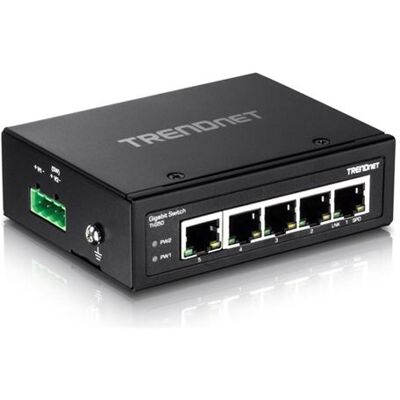 TRENDnet TI-G50 - Switch - onbeheerd - 5 x 100/1000/10000 - monteerbaar op DIN-rails, wandbevestiging - gelijkstroom - TAA Compliant TRENDnet TI-G50 - Switch - onbeheerd - 5 x 100/1000/10000 - monteerbaar op DIN-rails, wandbevestiging - gelijkstroom - TAA Compliant