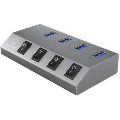 ICY BOX IB-HUB1405 - Hub - 4 x SuperSpeed USB 3.0 - desktop ICY BOX IB-HUB1405 - Hub - 4 x SuperSpeed USB 3.0 - desktop