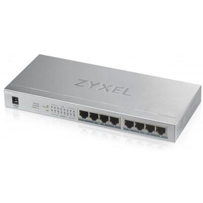 Zyxel GS1008HP - Switch - 8 x 10/100/1000 (PoE+) - wandbevestiging, desktop - PoE+ (60 W) Zyxel GS1008HP - Switch - 8 x 10/100/1000 (PoE+) - wandbevestiging, desktop - PoE+ (60 W)