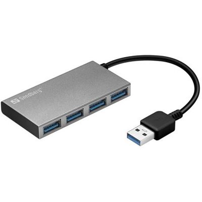 Sandberg USB 3.0 Pocket Hub - Hub - 4 x SuperSpeed USB 3.0 - desktop Sandberg USB 3.0 Pocket Hub - Hub - 4 x SuperSpeed USB 3.0 - desktop
