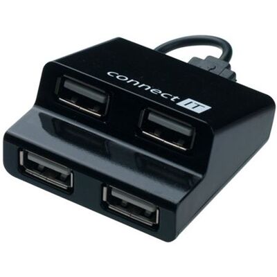Connect IT CI-108 - Hub - 4 x USB 2.0 - desktop Connect IT CI-108 - Hub - 4 x USB 2.0 - desktop