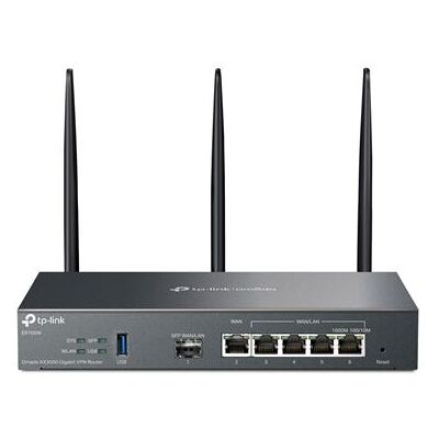 TP-Link Omada ER706W V1 - Draadloze router 4-poorts switch - 1GbE - WAN-poorten: 6 - Wi-Fi 6 - Dual Band - wandbevestiging TP-Link Omada ER706W V1 - Draadloze router 4-poorts switch - 1GbE - WAN-poorten: 6 - Wi-Fi 6 - Dual Band - wandbevestiging