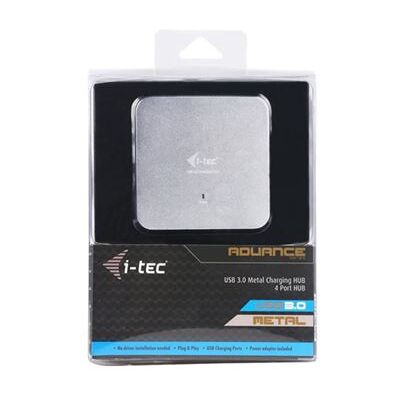 i-Tec USB 3.0 Metal Charging HUB - Hub - 4 x SuperSpeed USB 3.0 - desktop i-Tec USB 3.0 Metal Charging HUB - Hub - 4 x SuperSpeed USB 3.0 - desktop