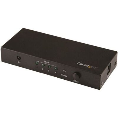 StarTech.com Startech 4 poorts HDMI Switch - 4K HDMI Switch Box - Ultra HD 4K 60Hz - Video/audio-schakelaar - 4 x HDMI - desktop - voor P/N: SVA5H2NEUA StarTech.com Startech 4 poorts HDMI Switch - 4K HDMI Switch Box - Ultra HD 4K 60Hz - Video/audio-schakelaar - 4 x HDMI - desktop - voor P/N: SVA5H2NEUA