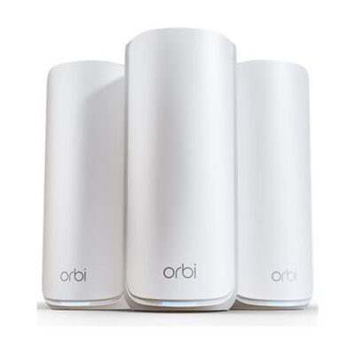 NETGEAR Orbi 870 Series RBE873 - Wifi-systeem - (router, 2 verlengstukken) - tot 9000 vierkante voet - maas 10GbE, 2.5GbE, Wi-Fi 7 multiband NETGEAR Orbi 870 Series RBE873 - Wifi-systeem - (router, 2 verlengstukken) - tot 9000 vierkante voet - maas 10GbE, 2.5GbE, Wi-Fi 7 multiband