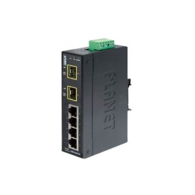 Planet technology PLANET ISW-621TF - Switch - 4 x 10/100 + 2 x SFP - monteerbaar op DIN-rails, wandbevestiging - gelijkstroom Planet technology PLANET ISW-621TF - Switch - 4 x 10/100 + 2 x SFP - monteerbaar op DIN-rails, wandbevestiging - gelijkstroom