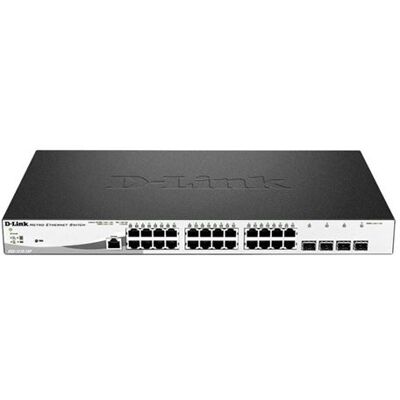 D-Link Systems D-Link DGS 1210-28MP - Switch - Beheerd - 24 x 10/100/1000 (PoE+) + 4 x Gigabit SFP - desktop, rack-uitvoering - PoE+ D-Link Systems D-Link DGS 1210-28MP - Switch - Beheerd - 24 x 10/100/1000 (PoE+) + 4 x Gigabit SFP - desktop, rack-uitvoering - PoE+