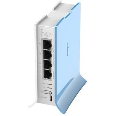 MikroTik RouterBOARD hAP lite - Draadloze router 4-poorts switch 2,4 GHz MikroTik RouterBOARD hAP lite - Draadloze router 4-poorts switch 2,4 GHz