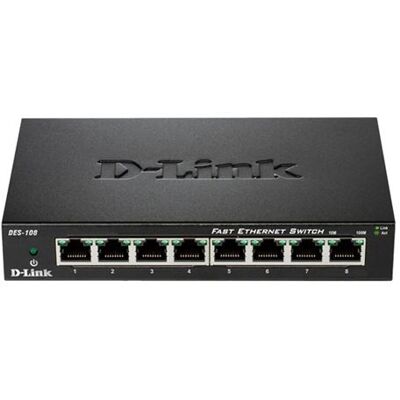 D-link systems D-Link DES 108 - Switch - 8 x 10/100 - desktop D-link systems D-Link DES 108 - Switch - 8 x 10/100 - desktop