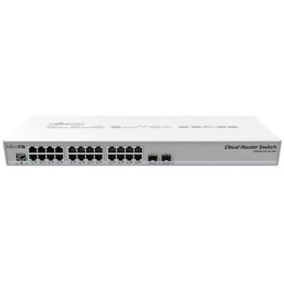 MikroTik Cloud Router Switch CRS326-24G-2S+RM - Switch - L3 - Beheerd - 24 x 10/100/1000 + 2 x SFP+ - rack-uitvoering - passieve PoE MikroTik Cloud Router Switch CRS326-24G-2S+RM - Switch - L3 - Beheerd - 24 x 10/100/1000 + 2 x SFP+ - rack-uitvoering - passieve PoE
