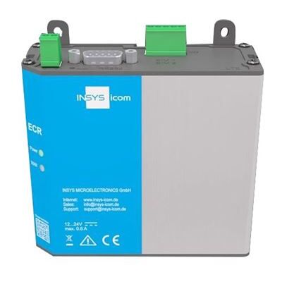 INSYS icom ECR LW300 - Draadloze router - WWAN 2-poorts switch - Modbus 2,4 GHz - monteerbaar op DIN-rails, wandbevestiging INSYS icom ECR LW300 - Draadloze router - WWAN 2-poorts switch - Modbus 2,4 GHz - monteerbaar op DIN-rails, wandbevestiging