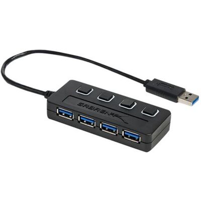 Sabrent HB-UM43 - Hub - 4 x SuperSpeed USB 3.0 - desktop Sabrent HB-UM43 - Hub - 4 x SuperSpeed USB 3.0 - desktop